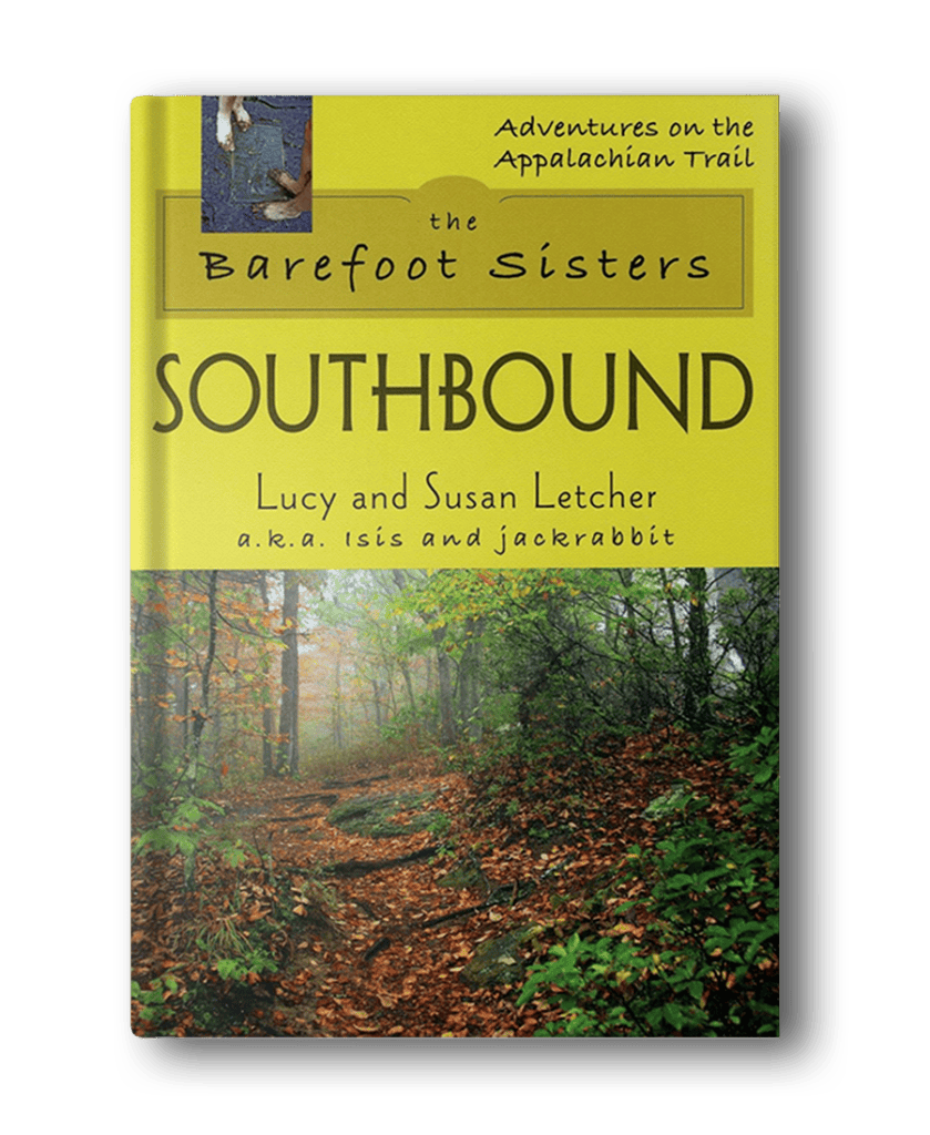 Cover of the book "Southbound" by Lucy and Susan Letcher, featuring a photo of a forest trail and the subtitle "Adventures on the Appalachian Trail." Perfect addition to hiking books for women seeking inspiration.